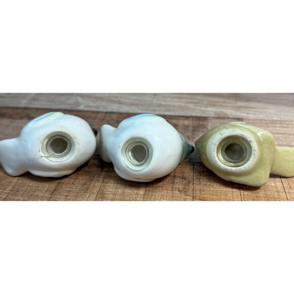 Set Of 3 Ceramic Bird Salt & Pepper Shakers - Picture 4 of 4